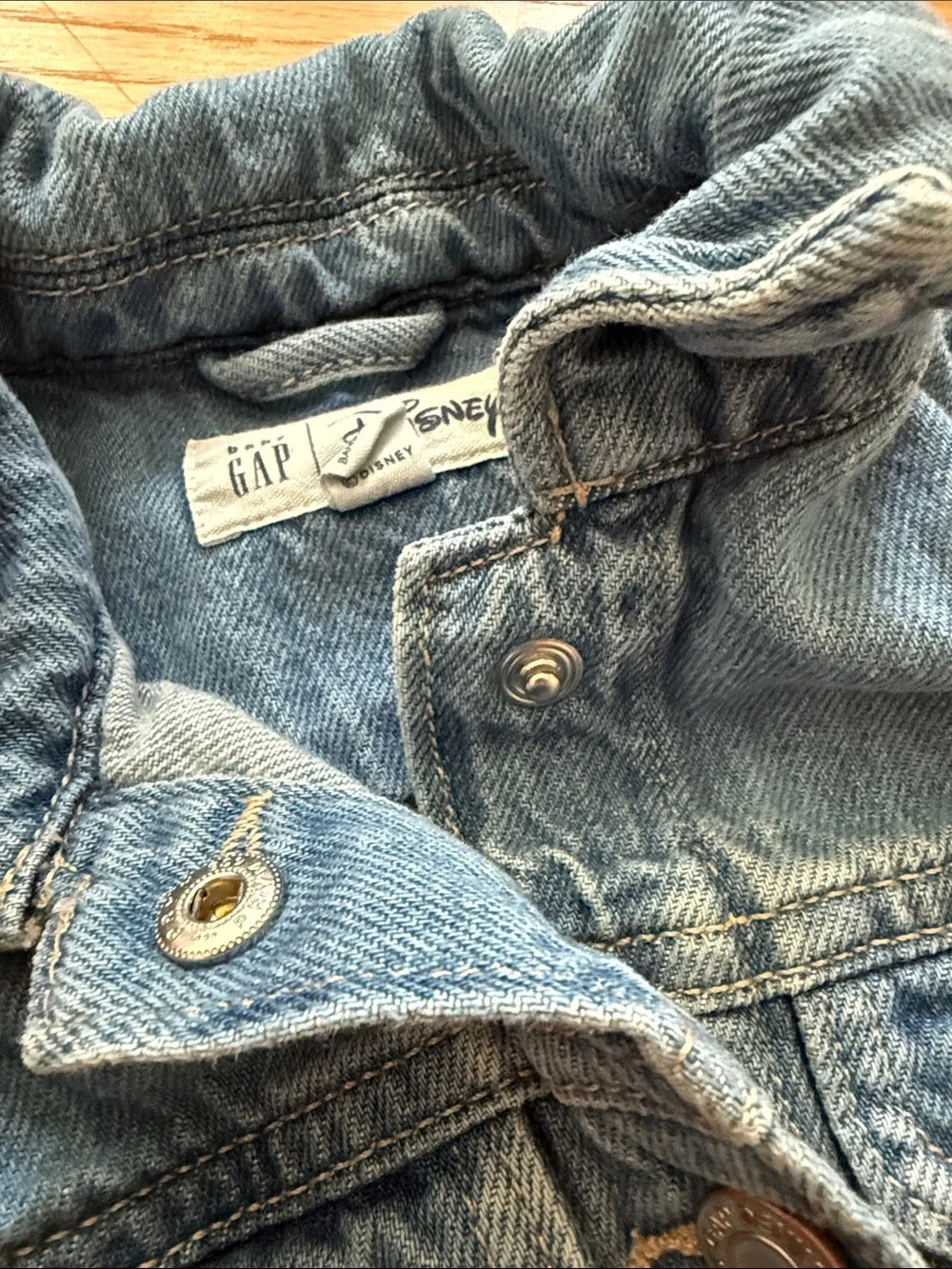 GAP Kids Denim Jacket with Minnie Patch - Blue